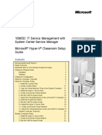 10965D: IT Service Management With System Center Service Manager Microsoft Hyper-V Classroom Setup Guide