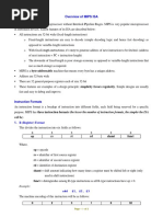 Overview of MIPS ISA: Instruction Formats