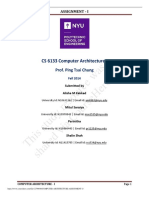 Computer Architecture Assignment 1