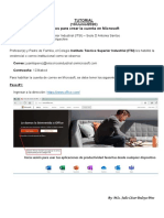 Tutorial - Cuenta de Microsoft - ITSI - 2020
