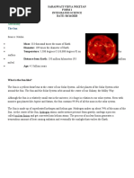 Planets in The Solar System