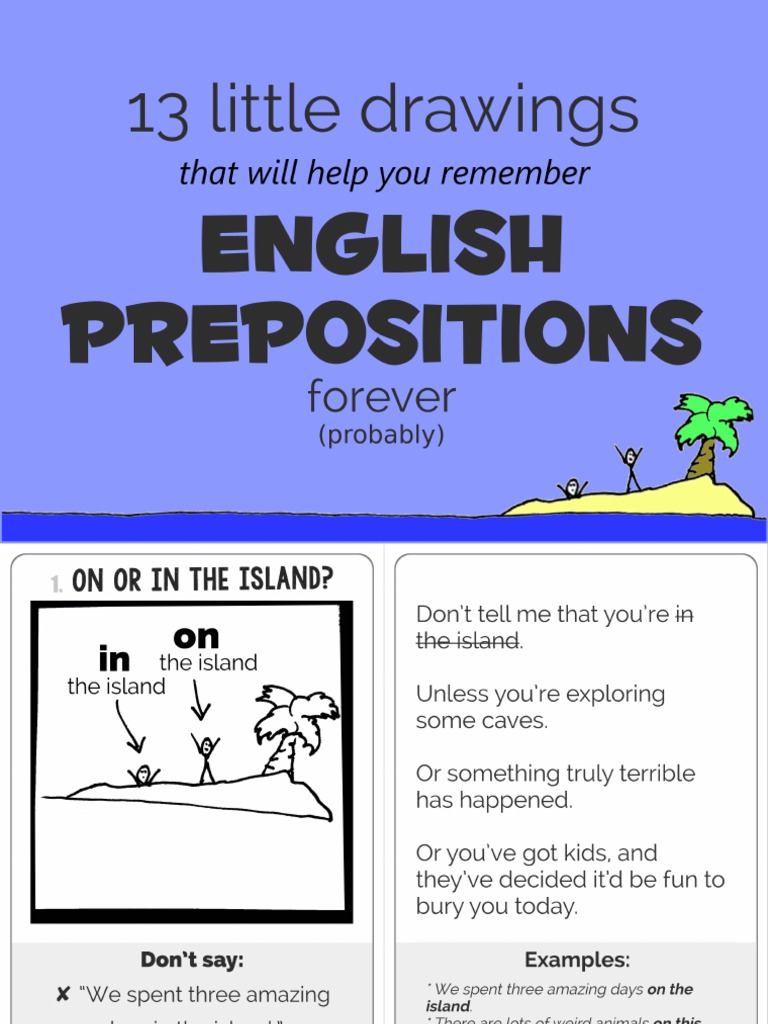 13 Little Drawings That Will Help You Remember English Prepositions ...