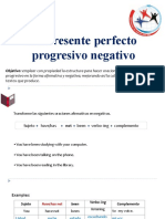 Presente Perfecto Progresivo Negativo