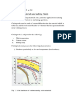 Cutting Tool Materials and Cutting Fluids