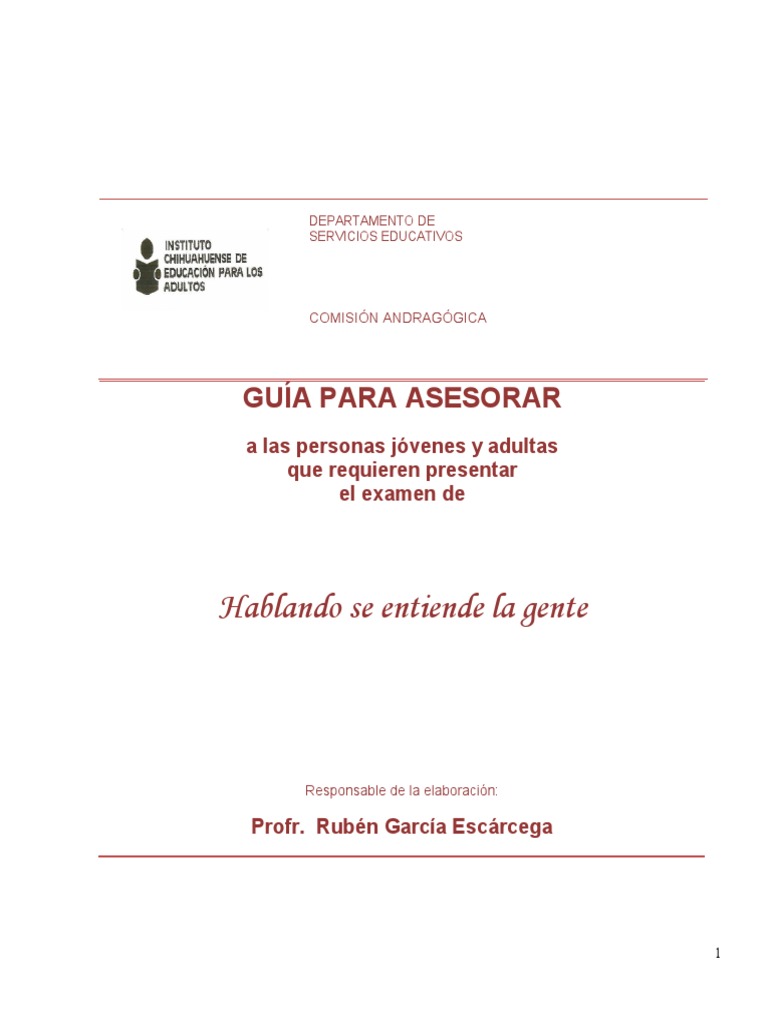 Hablando Se Entiende La Gente | PDF | Comunicación no verbal | Comunicación