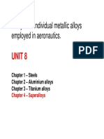 Analysis of Individual Metallic Alloys Employed in Aeronautics