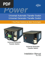 Power: Universal Automatic Transfer Switch Universal Generator Transfer Switch