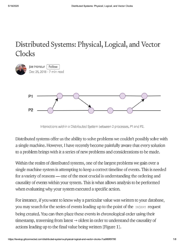 Physical Vs Logical Clock PDF