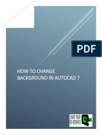 How To Change Background in Autocad 7