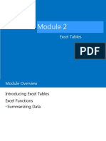 Excel Tables