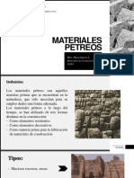 Clase Materiales Petreos