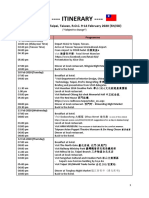 Draft - 190304 - Itinerary For Usm Id Trip To Taipei Taiwan - 9 14 Feb 2020