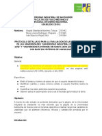 Protocolo Detallado para La Evaluacion de Las Plataformas de Las Universidades