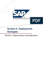 Section 2: Deployment Strategies: SAP Fiori - Implementation and Configuration