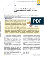 Wearable Potentiometric Ion Patch For On-Body Electrolyte Monitoring in SweatToward A Validation Strategy To Ensure Physiological Relevance