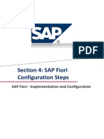 Section 4: SAP Fiori Configuration Steps