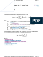 How Homer Calculates The PV Array Power Output