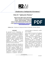 Paper Clasificacion y Catalogacion de Inventarios Parte II R2M