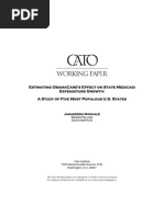 Download Estimating ObamaCares Effect on State Medicaid Expenditure Growth Cato Working Paper No 4 by Cato Institute SN46658148 doc pdf