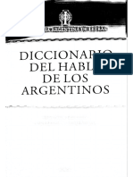 Diccionario Del Habla de Los Argentinos