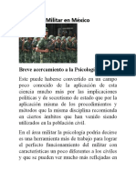 Psicología Militar en México