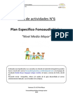 NMM - Plan Específico Fonoaudiológico - Guía N°6