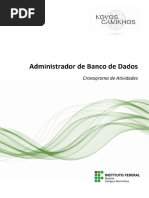 Adm. Banco de Dados - Cronograma