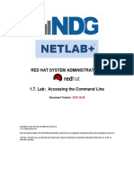 Red Hat System Administration I 1.7 Lab PDF