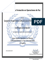 2.2 Diploma - Apoyo Logístico Operativo A Las Misiones de Mantenimiento de La Paz - Curso Intermedio de Logística
