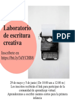 Laboratorio de Escritura Creativa de Mayo 2