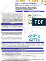 Pôster Seminário Residência Pedagógica PDF