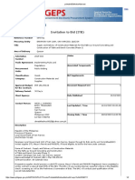 Bid Notice Abstract: Invitation To Bid (ITB)