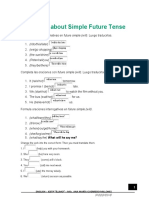 Exercises About Simple Future Tense: What Will He Say Me?