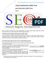 Top 30+ Free Search Engine Optimization (SEO) Tools