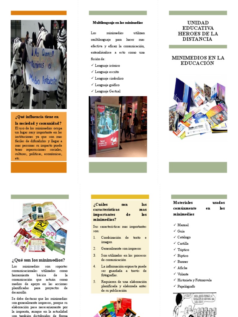 TRIPTICO Minimedios | PDF | Comunicación | Science