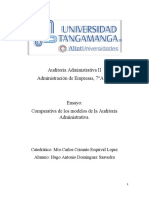 Auditoria Administrativa II Modelos Auditoria Administrativa