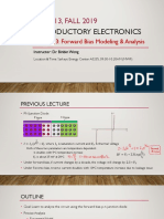 3.3 Forward Bias Modeling and Analysis