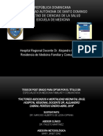 Factores asociados mortalidad neonatal Hospital Regional Dr. Alejandro Cabral