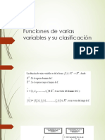 1.2 Funciones de Varias Variables - Clasificación