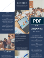 Folleto Creación de Empresas