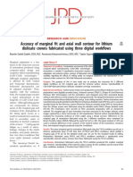 Accuracy of Marginal Fit and Axial Wall Contour For Lithium Disilicate Crowns Fabricated Using Three Digital Work Ows