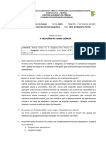 Estudo Do Texto A Geografia Como Ciência