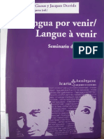 Cixous, H. - Derrida, J. Lengua Por Venir