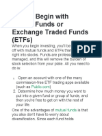 Begin with Mutual Funds and ETFs for Easy Investing