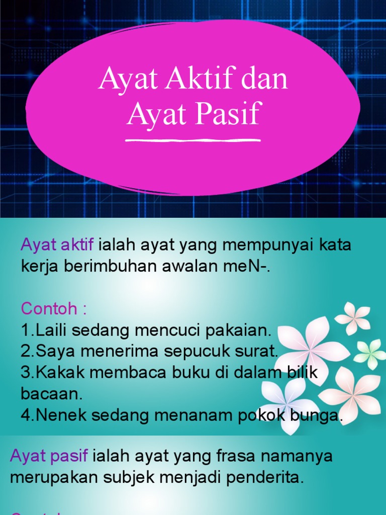Ayat Aktif Dan Ayat Pasif Pdf