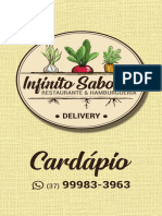 INFINITO SABORES - CARDÁPIO