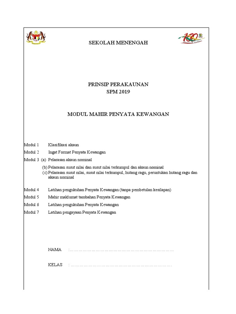 Mahir Penyata Kewangan Pdf