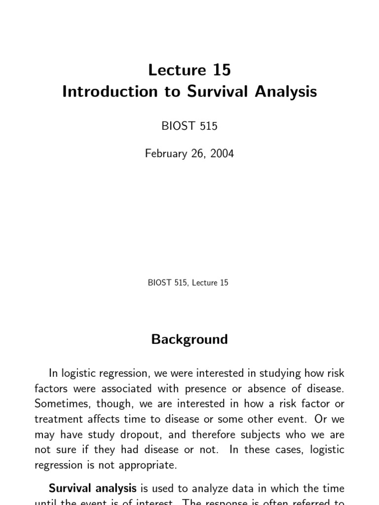 STATISTICAL METHODS FOR SURVIVAL DATA ANALYSIS visual data 7