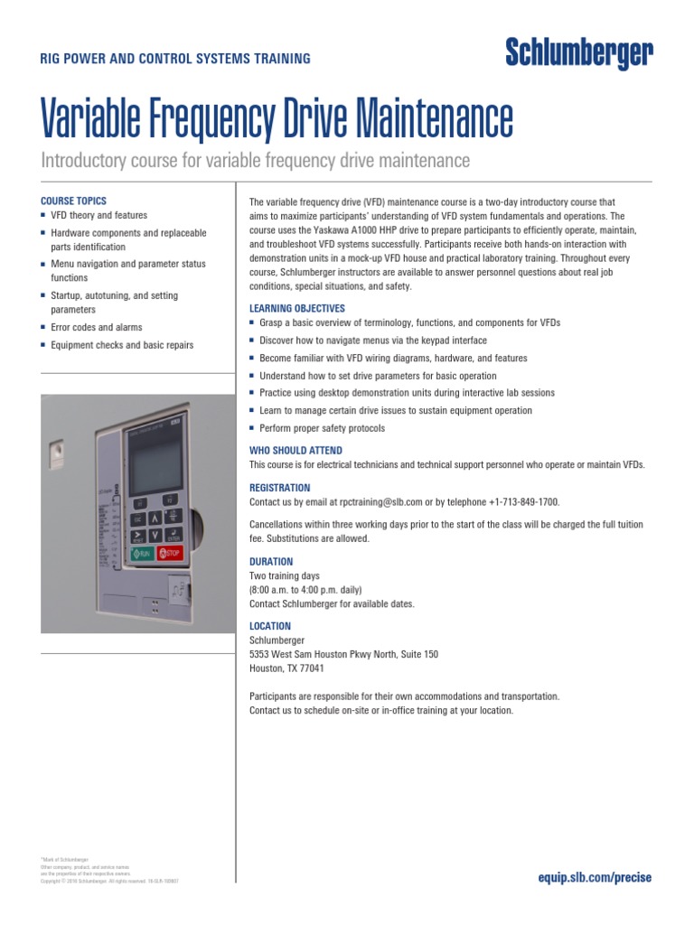 Introductory Course For Variable Frequency Drive Maintenance | PDF ...