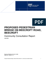 Pedestrian Bridge Beecroft Road Community Consultation Report PDF